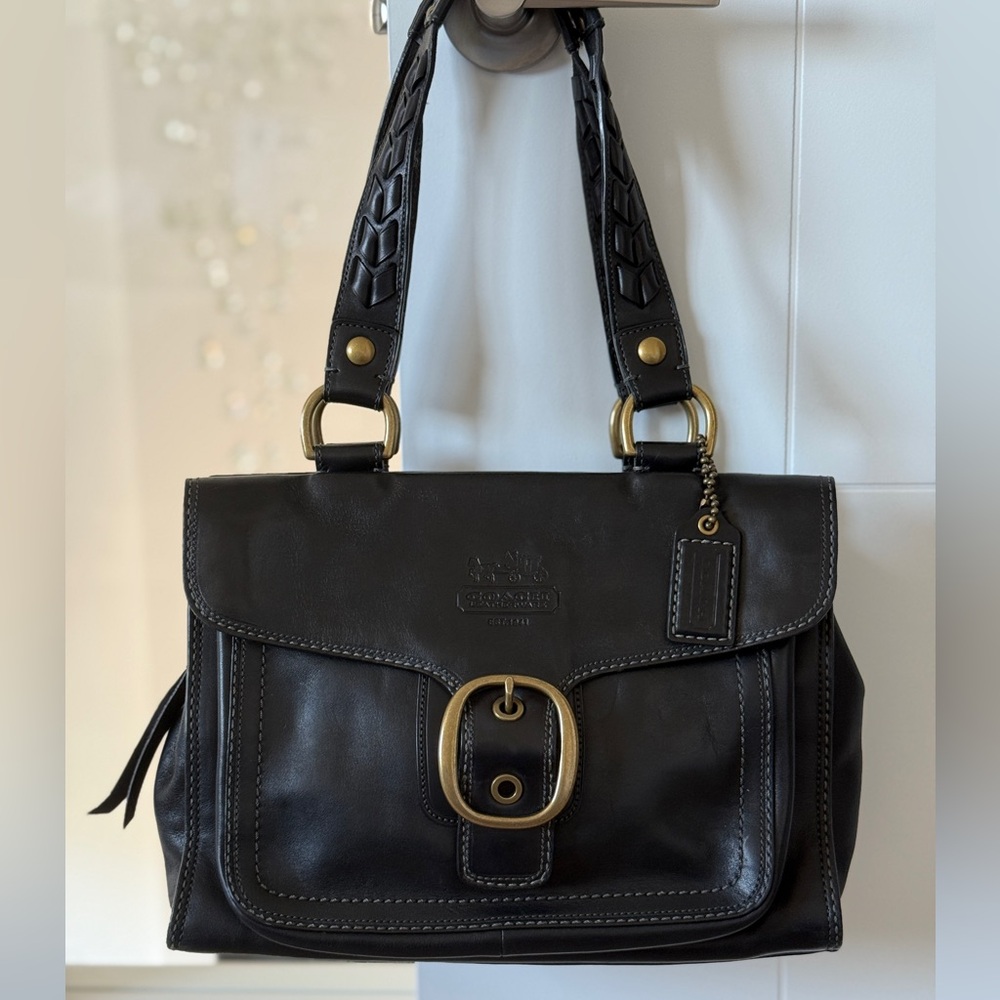 Gorgeous Coach Bleecker Tattersall Shopper No. 11420